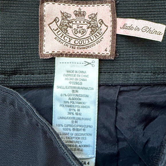 Vintage Juicy Couture Black Skater Skirt - Picture 4 of 6